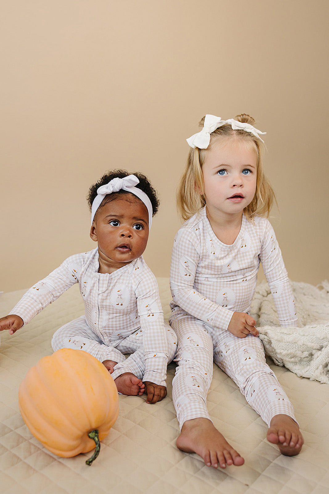 gingham goose bamboo pajamas // LONG-SLEEVE TWO-PIECE SET