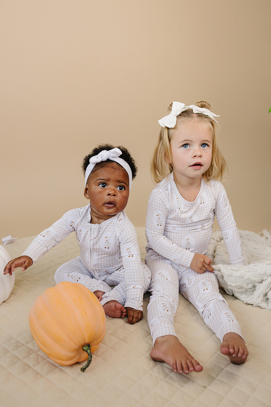 gingham goose bamboo pajamas // ZIPPY