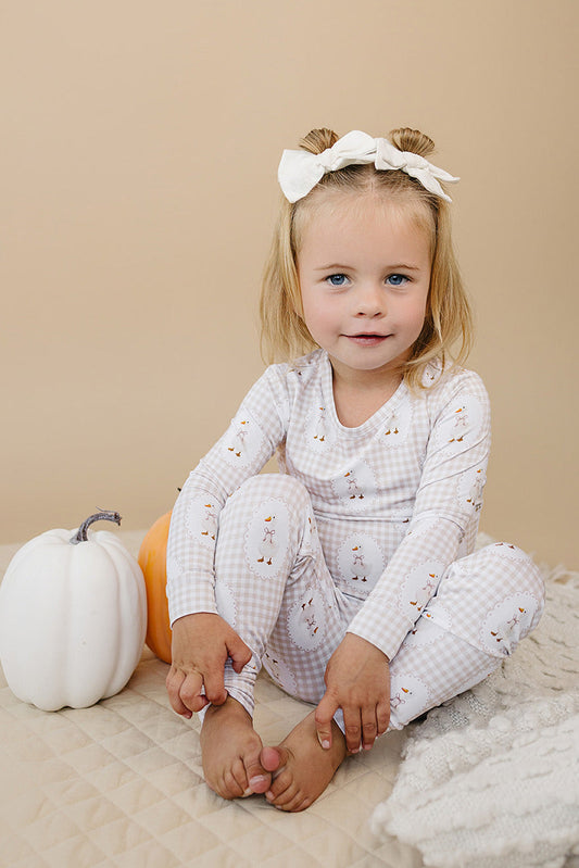 gingham goose bamboo pajamas // LONG-SLEEVE TWO-PIECE SET