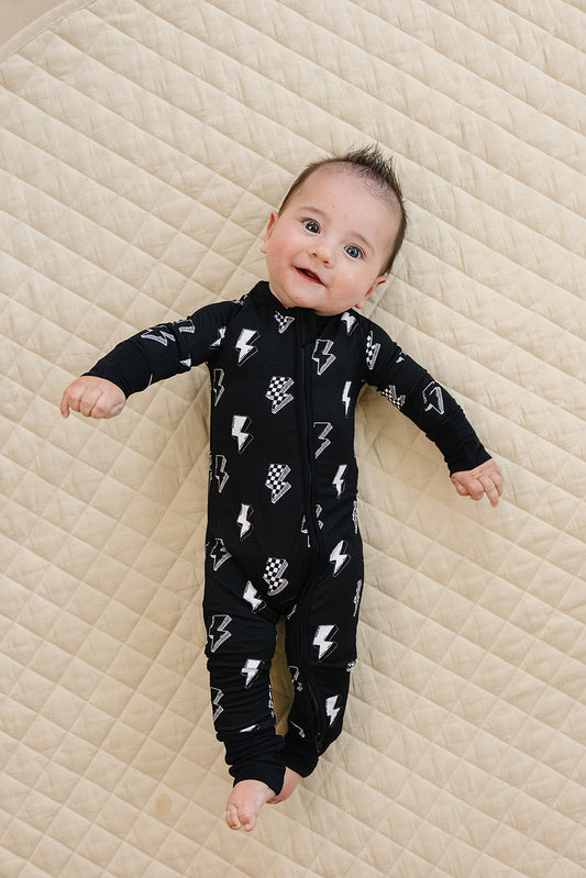 ink bolts bamboo pajamas // ZIPPY
