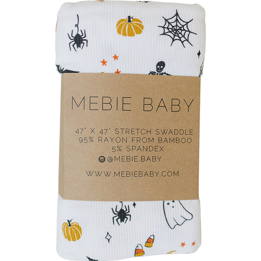 bamboo stretch swaddle // halloween