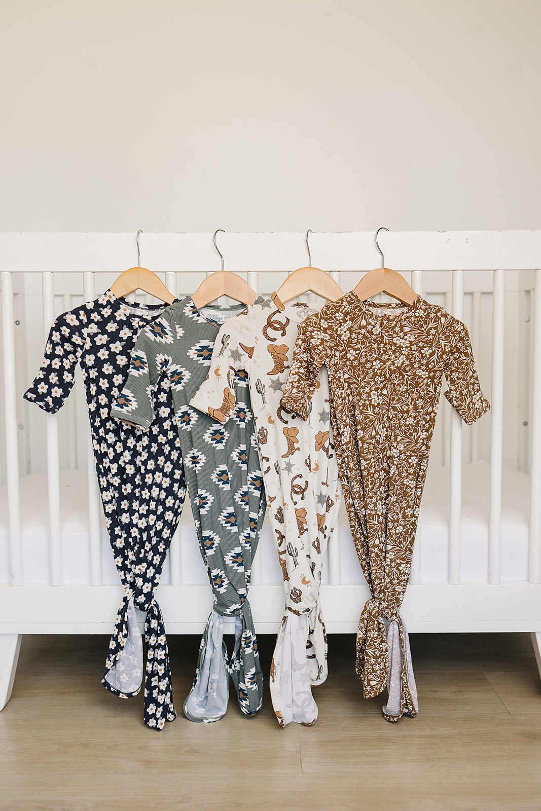 ribbed bamboo knot gown // cowboy