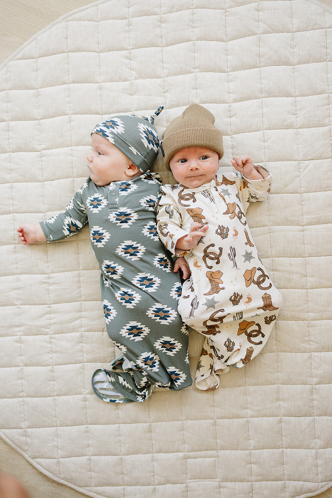 ribbed bamboo knot gown // cowboy