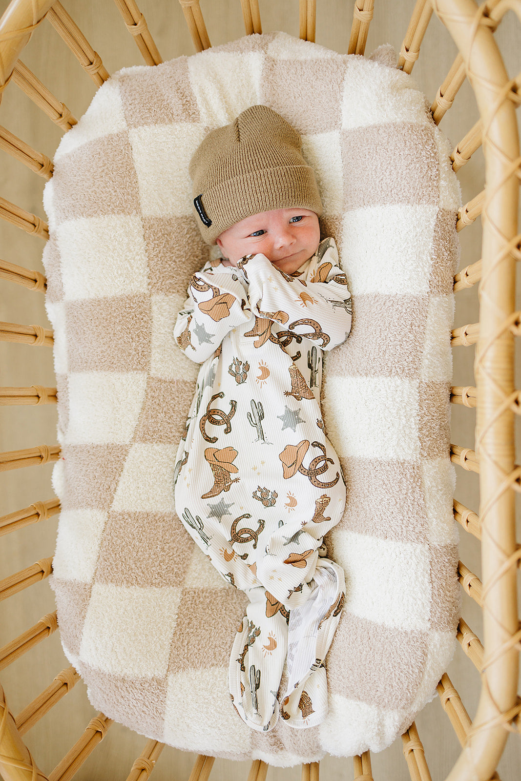 ribbed bamboo knot gown // cowboy