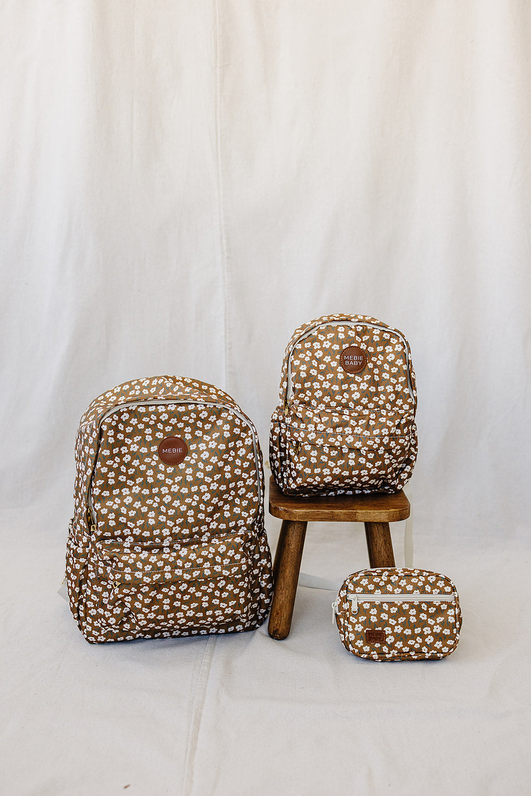 mini backpack // mustard floral