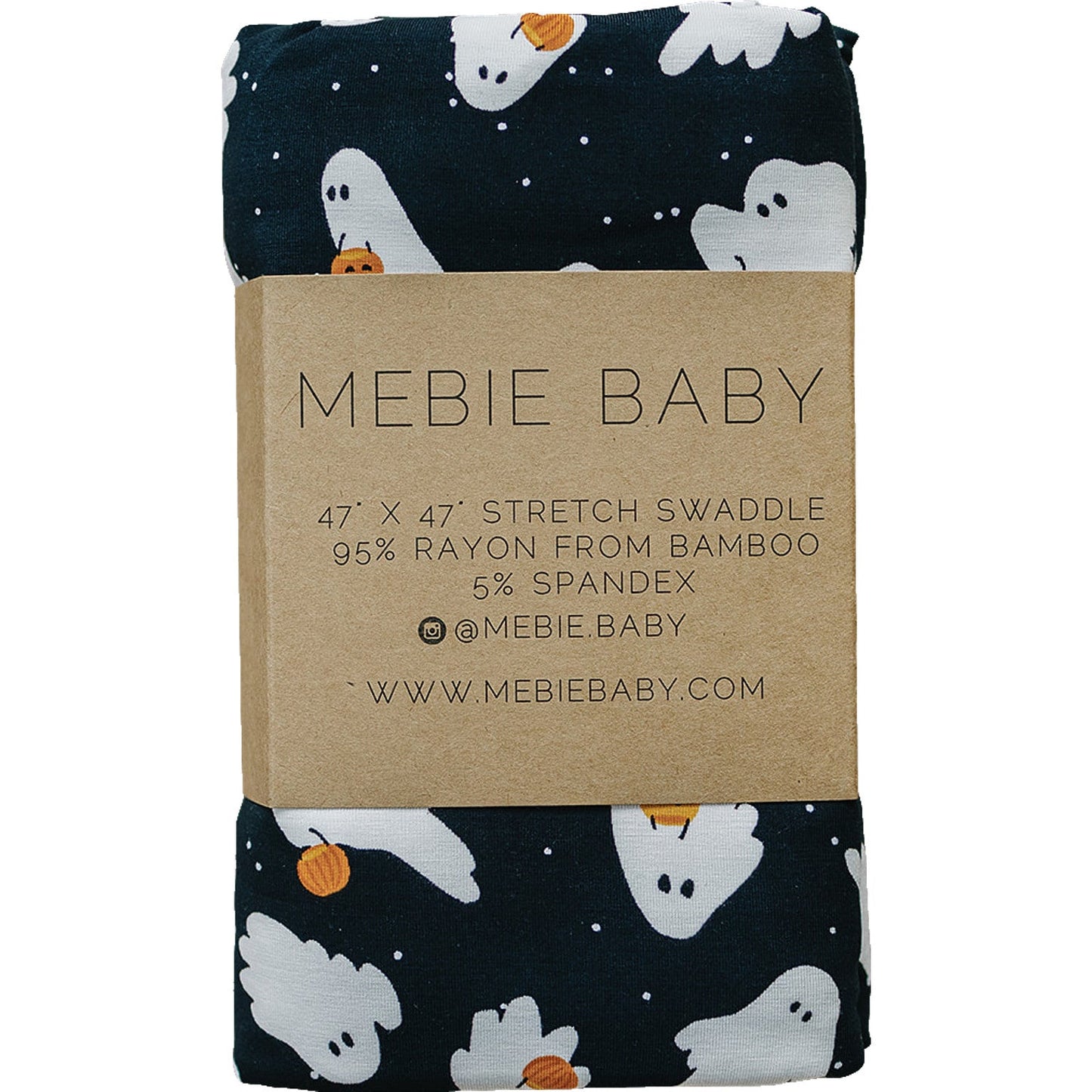 bamboo stretch swaddle // ghosts