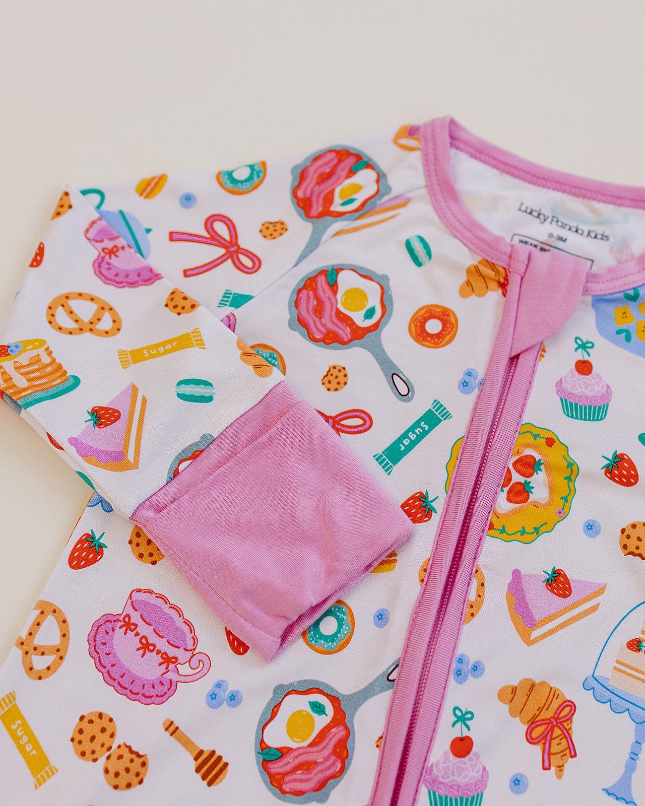 breakfast whimsy bamboo pajamas // ZIPPY