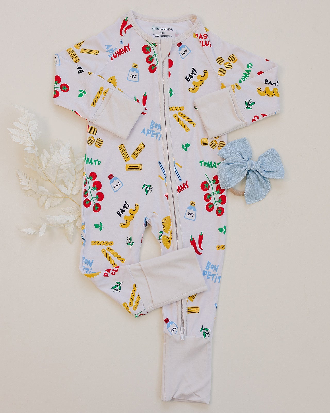 pasta club bamboo pajamas // ZIPPY