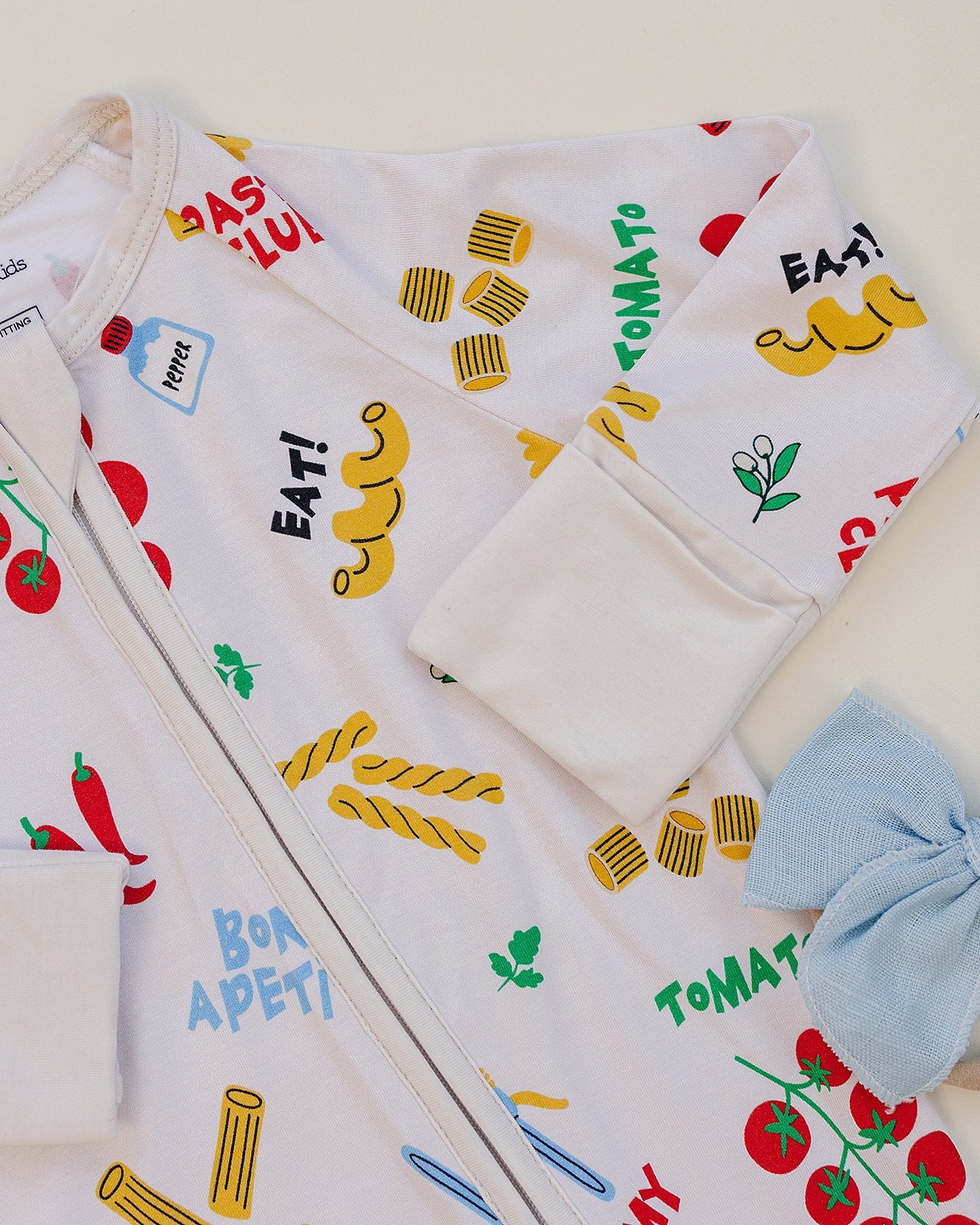 pasta club bamboo pajamas // ZIPPY