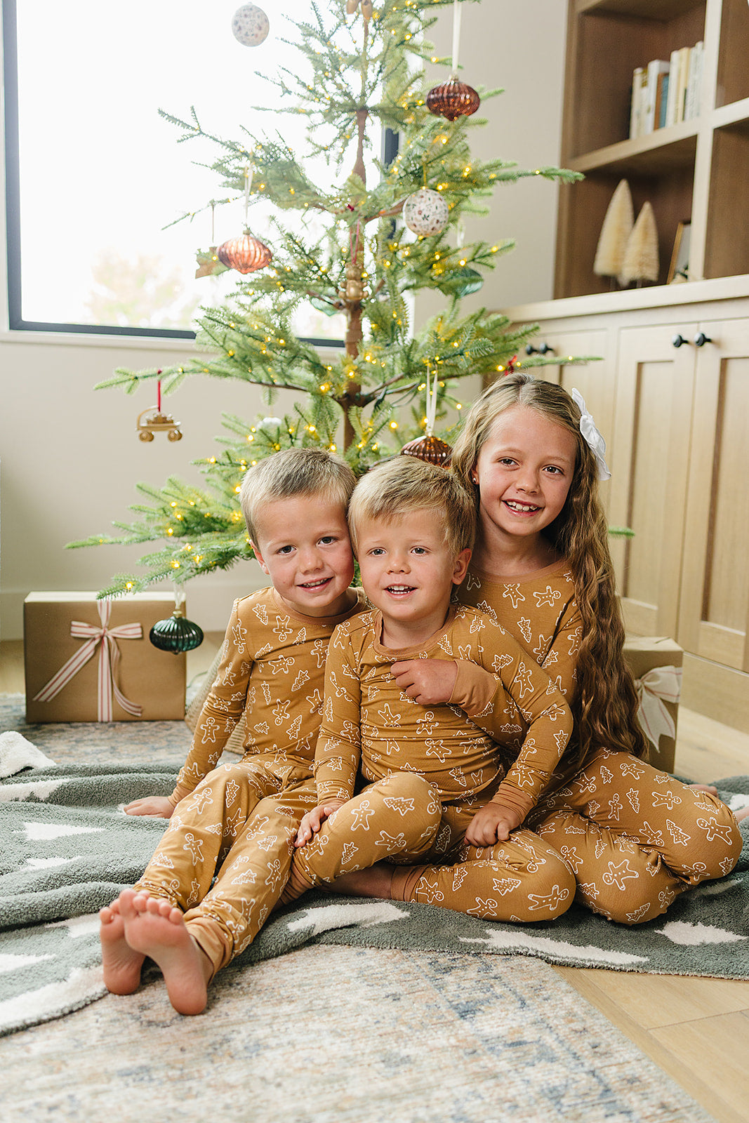 gingerbread bamboo pajamas // LONG-SLEEVE TWO-PIECE SET