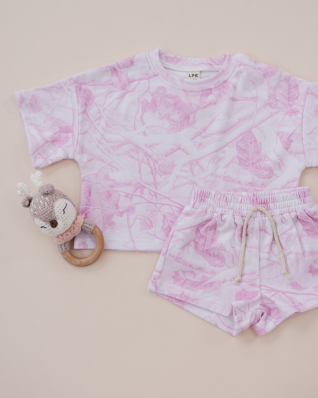shorts set // pink camo
