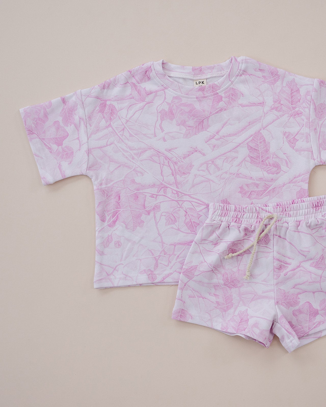 shorts set // pink camo