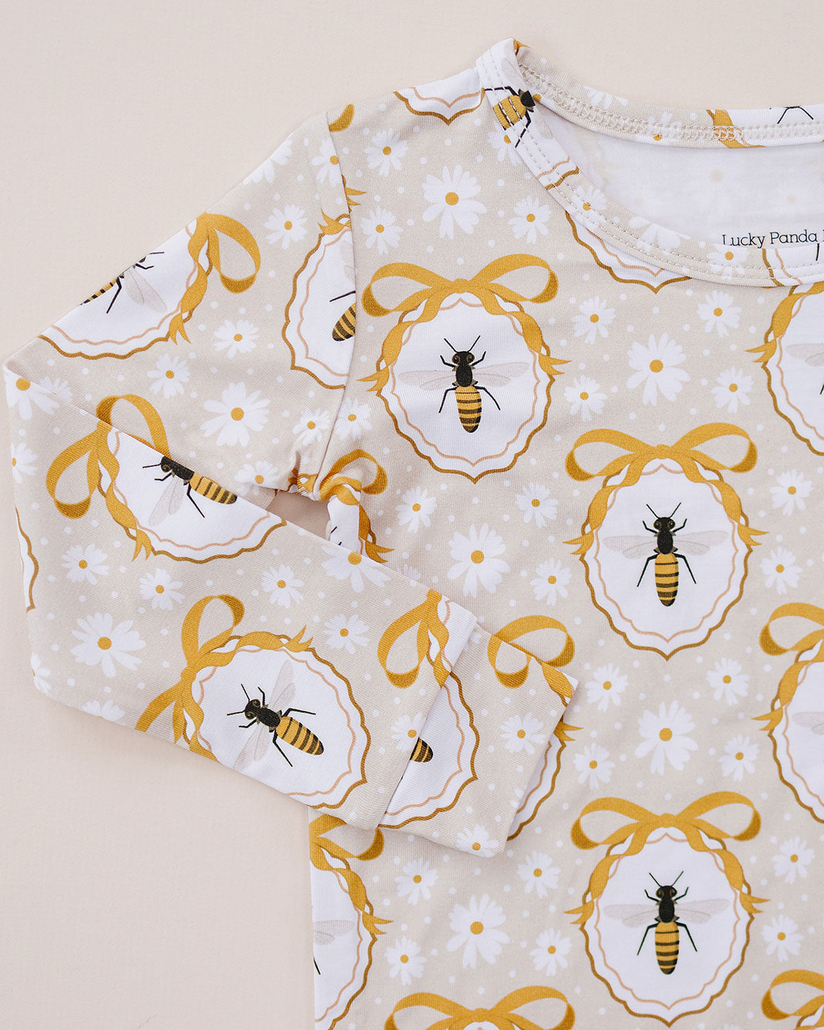 honey bee bamboo pajamas // LONG-SLEEVE TWO-PIECE SET