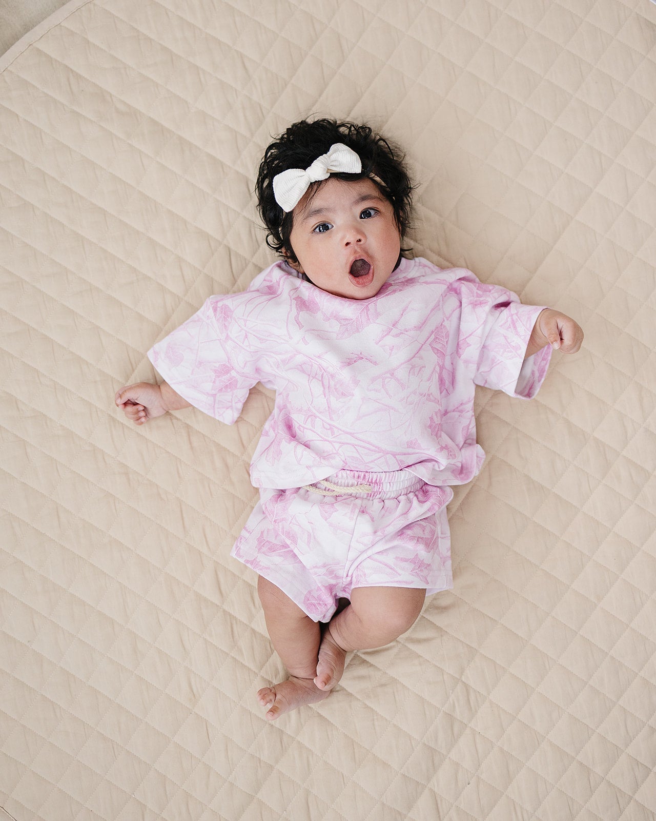 shorts set // pink camo