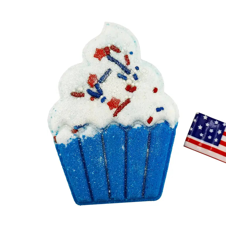 patriotic cupcake prize bath bomb