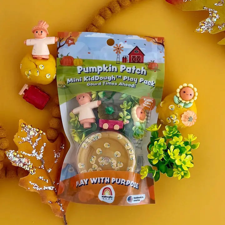 pumpkin patch mini sensory dough play pack