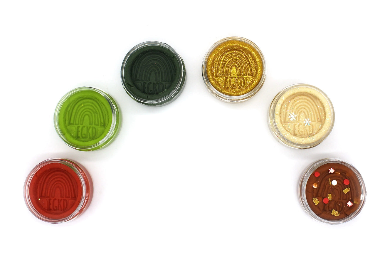 holiday mini kid-dough set // 6 different scents!