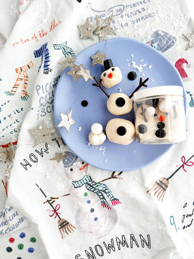 snowman mini dough-to-go kit
