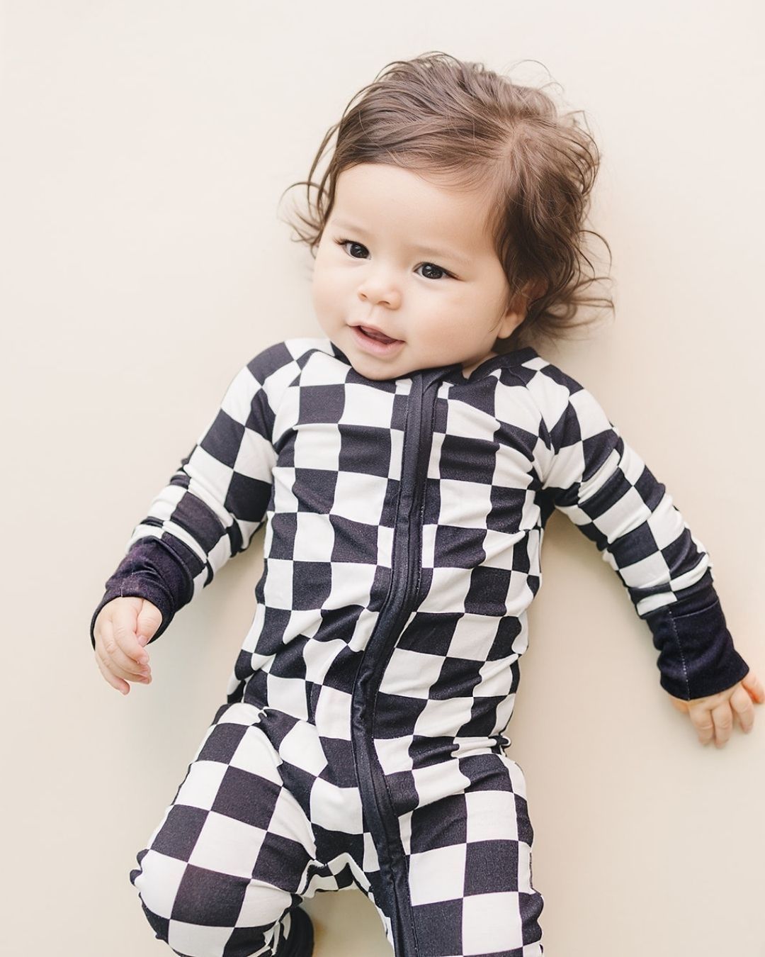 black checkered bamboo pajamas // ZIPPY