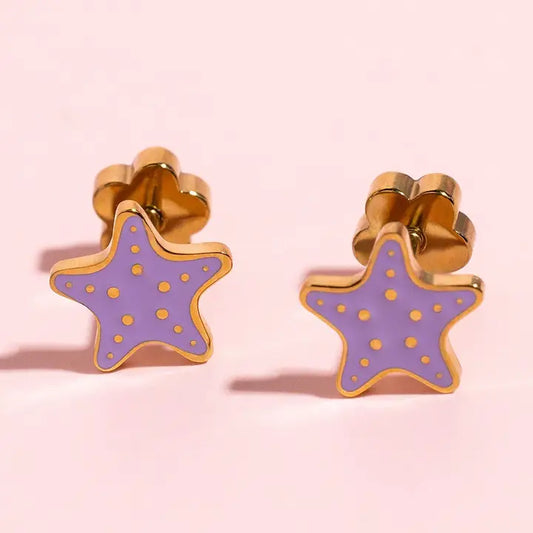 starfish 18k gold flatback studs // FLASH PREORDER! // open until 6.7 and ships mid-june