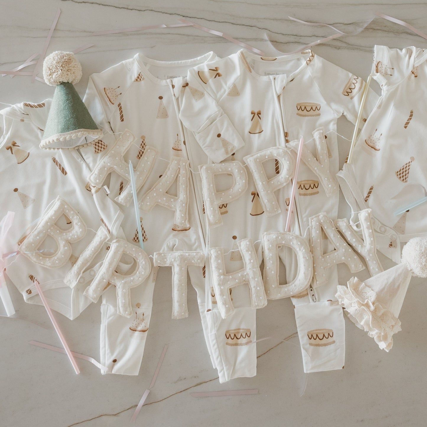 Bamboo Zip Pajamas | Birthday Girl