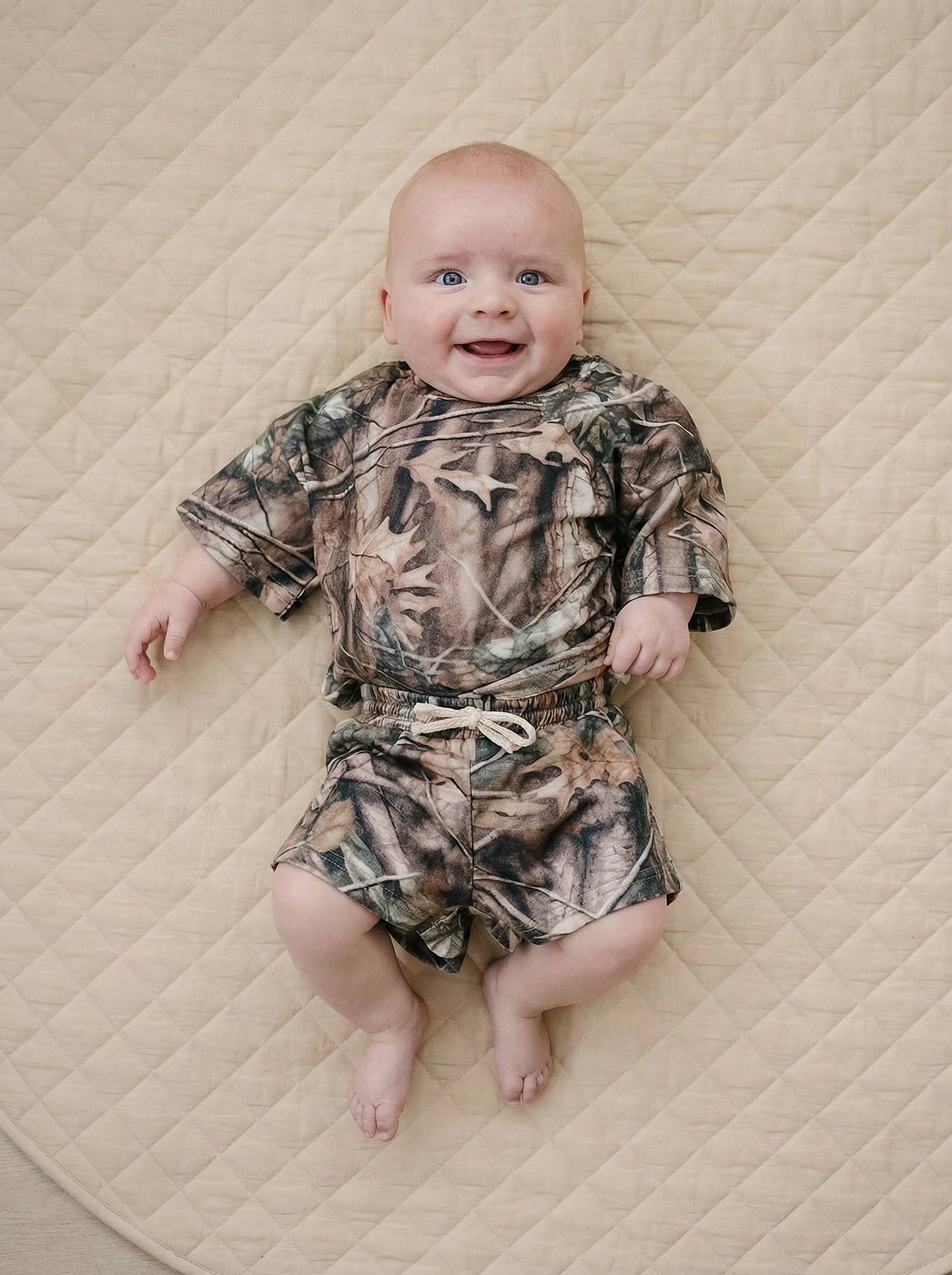 shorts set // brown camo