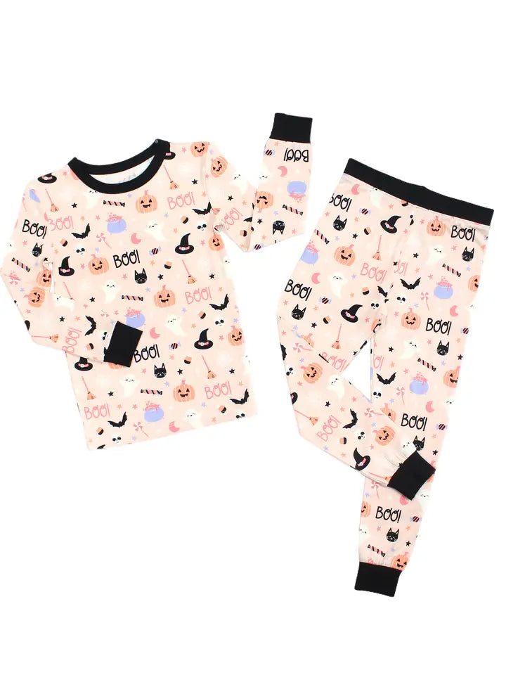 GLOW IN THE DARK sweet + spooky bamboo pajamas // ZIPPY or LONG-SLEEVE TWO-PIECE