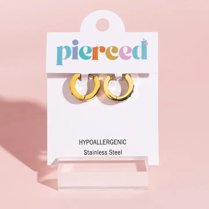 fireworks 18k gold huggies // FLASH PREORDER! // open until 6.7 and ships mid-june