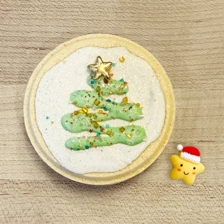 milk and cookies for santa bath bomb / bubble bath gift box