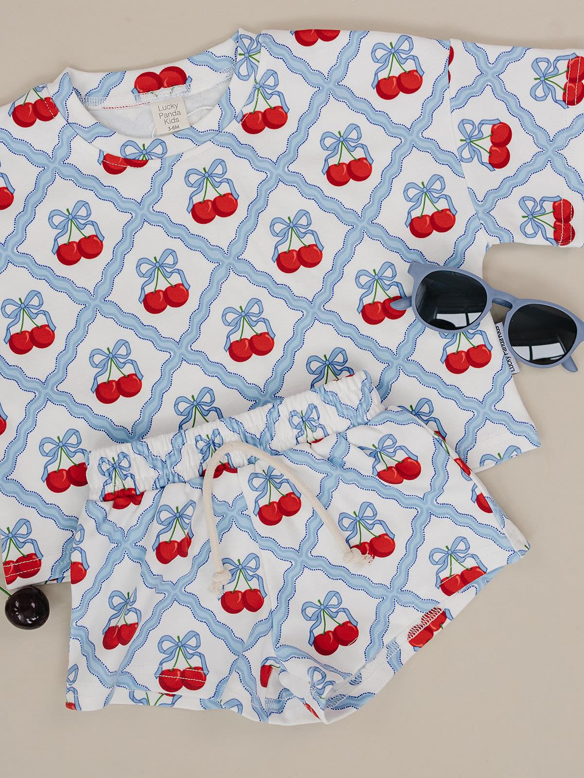shorts set // sweet cherry