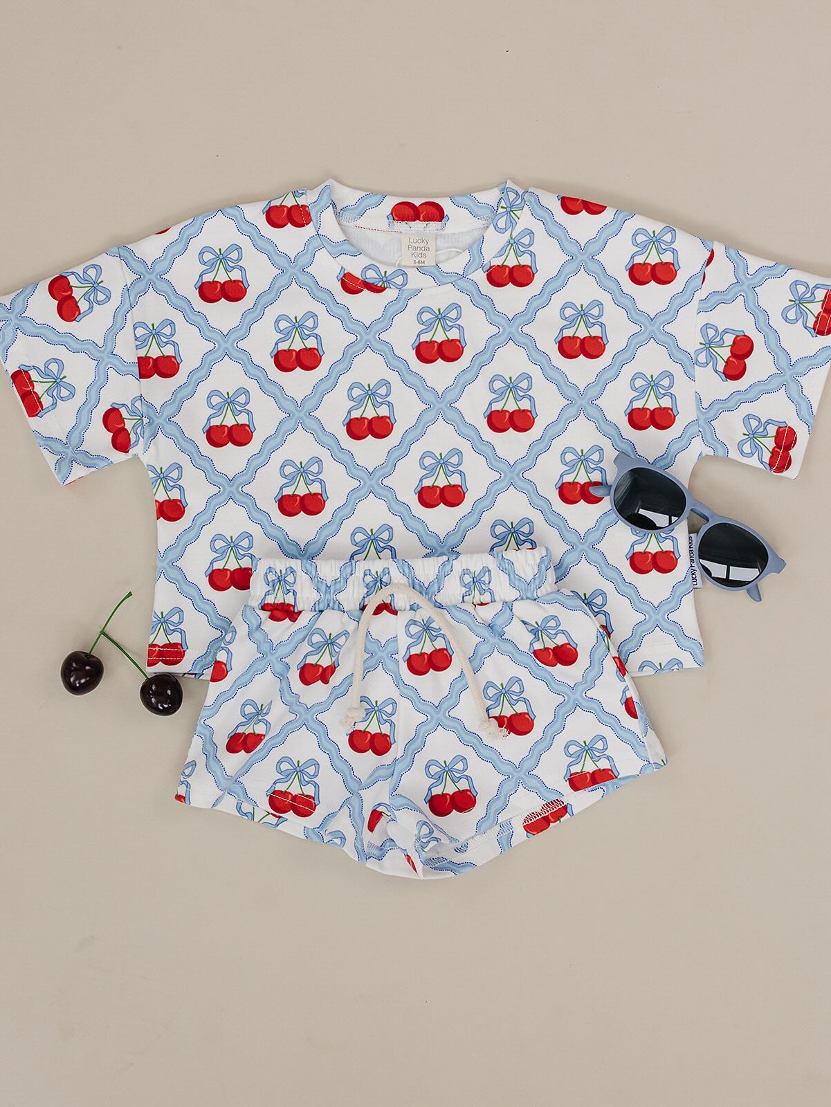 shorts set // sweet cherry