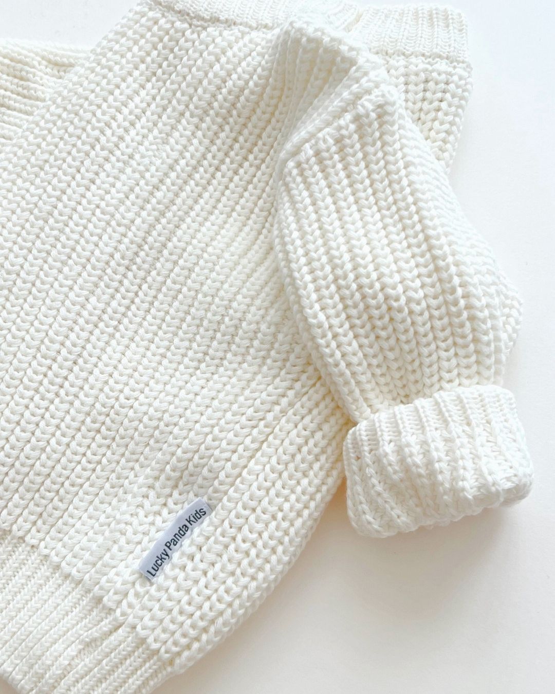 chunky knit sweater // milk