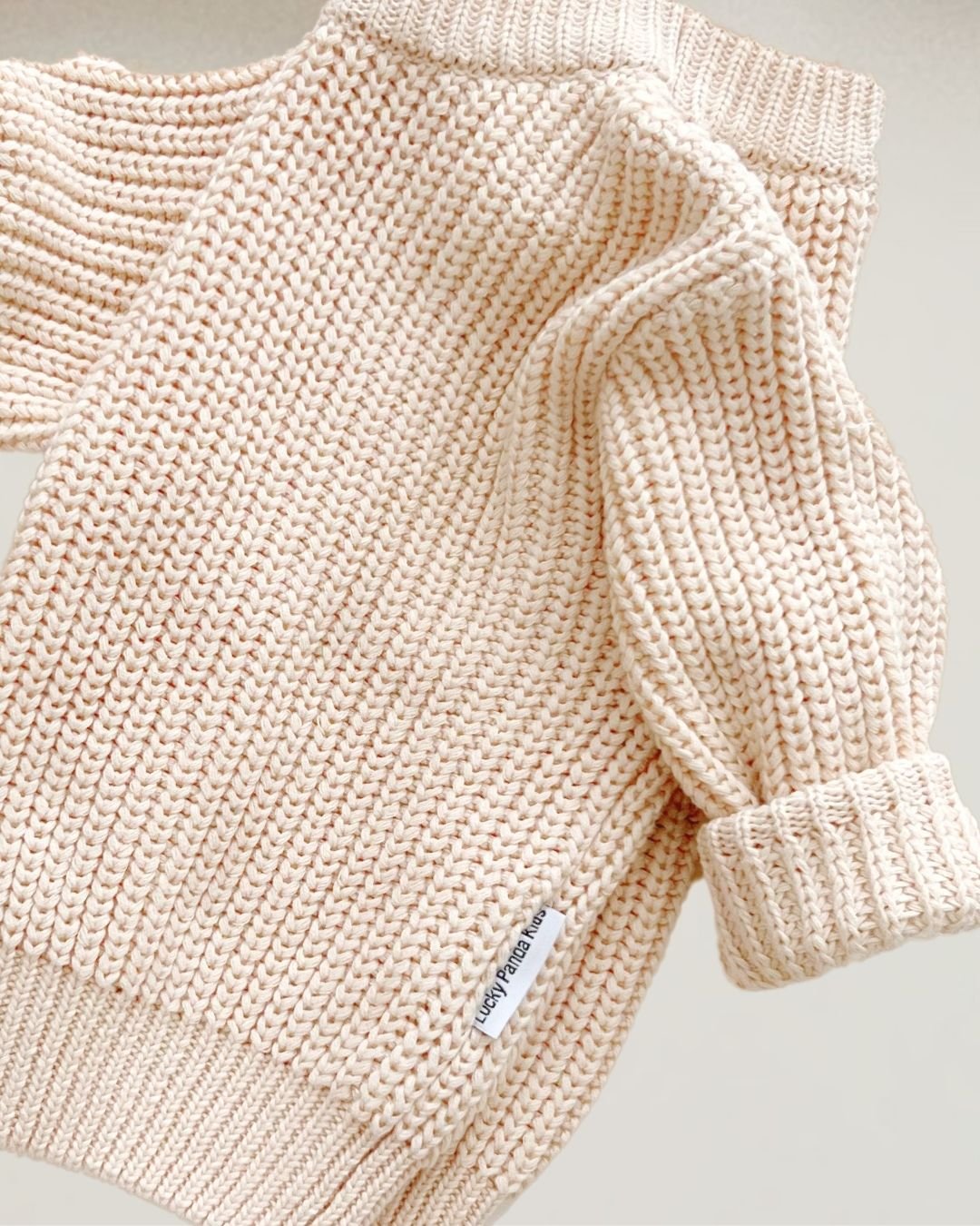 chunky knit sweater // vanilla