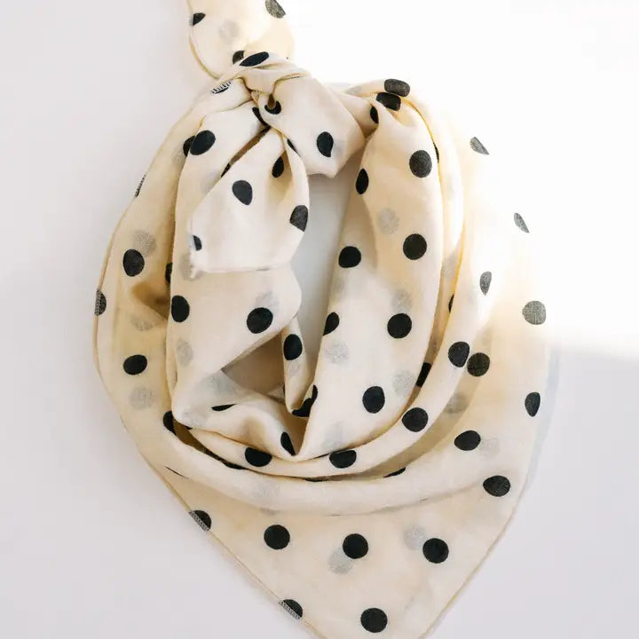 bandana scarf // polka dot