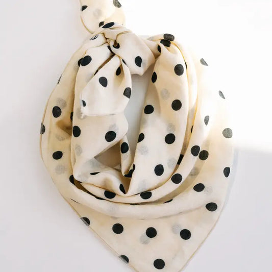 bandana scarf // polka dot