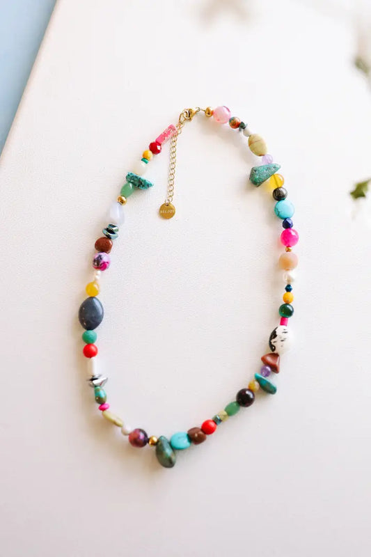 stevie colorful beaded necklace // BELJOY