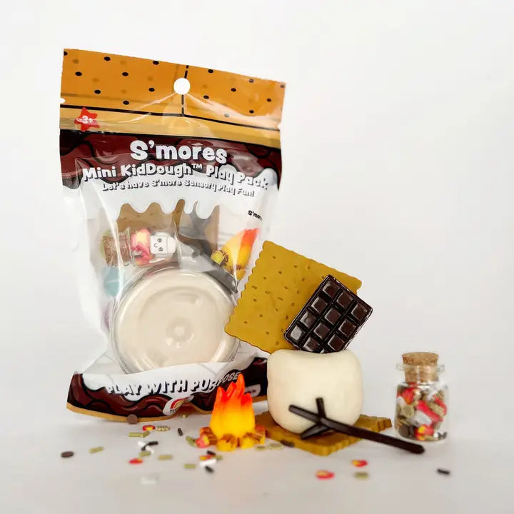 s'mores mini sensory dough play pack