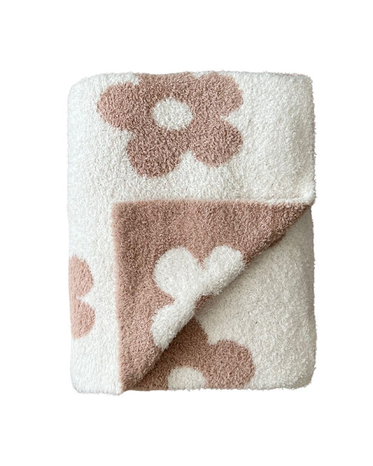 plush blanket // neutral daisy