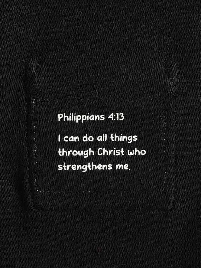 prayer pocket tee // black