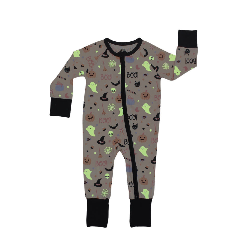 GLOW IN THE DARK sweet + spooky bamboo pajamas // ZIPPY or LONG-SLEEVE TWO-PIECE