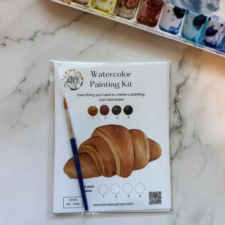 watercolor kit // croissant