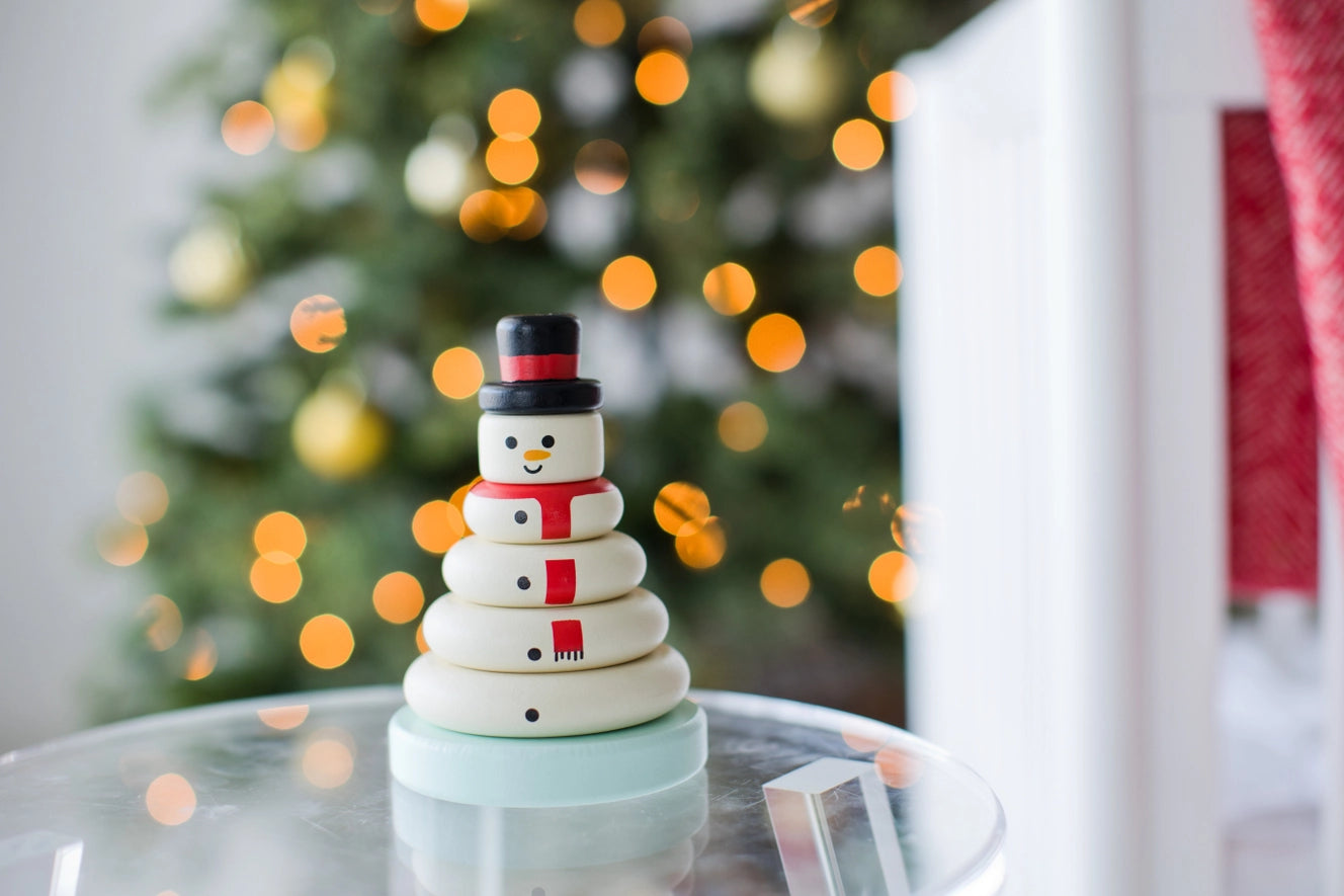 snowman stacking toy