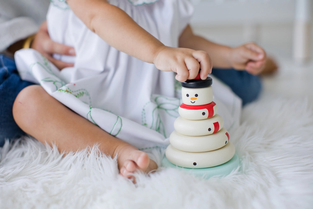 snowman stacking toy