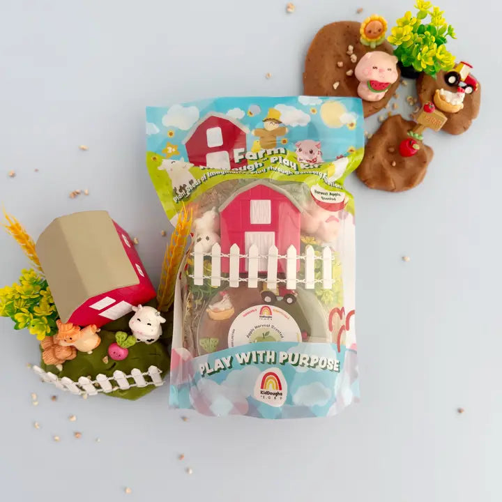 farm sensory kid dough play kit