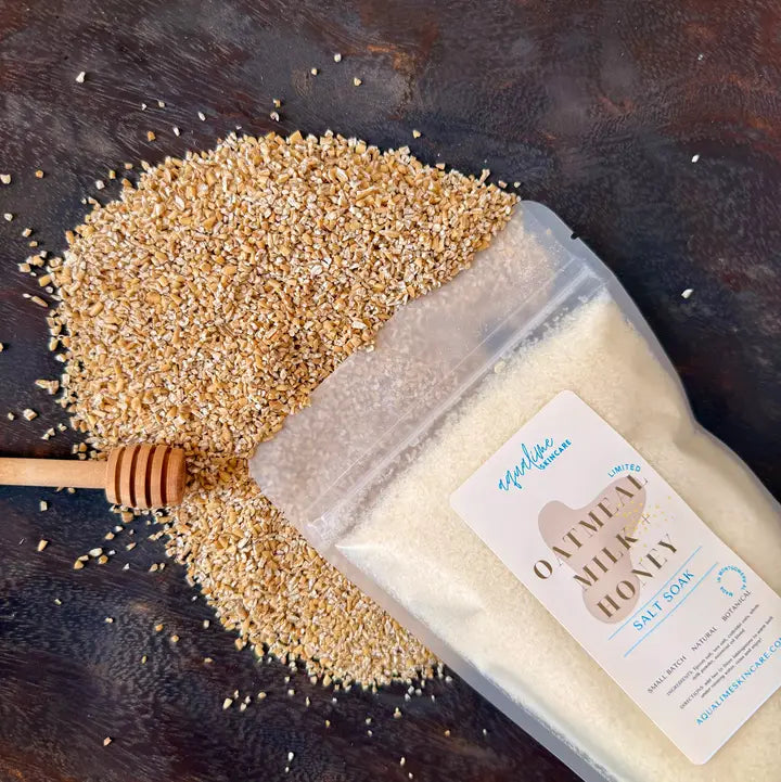 bath salt soak // oatmeal milk  + honey