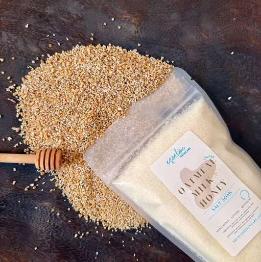 bath salt soak // oatmeal milk  + honey