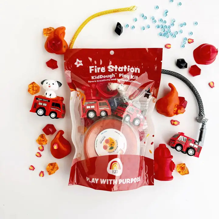 fire station (cherry mango) kid-dough play kit