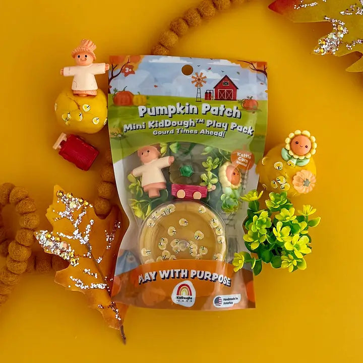 pumpkin patch mini sensory dough play pack