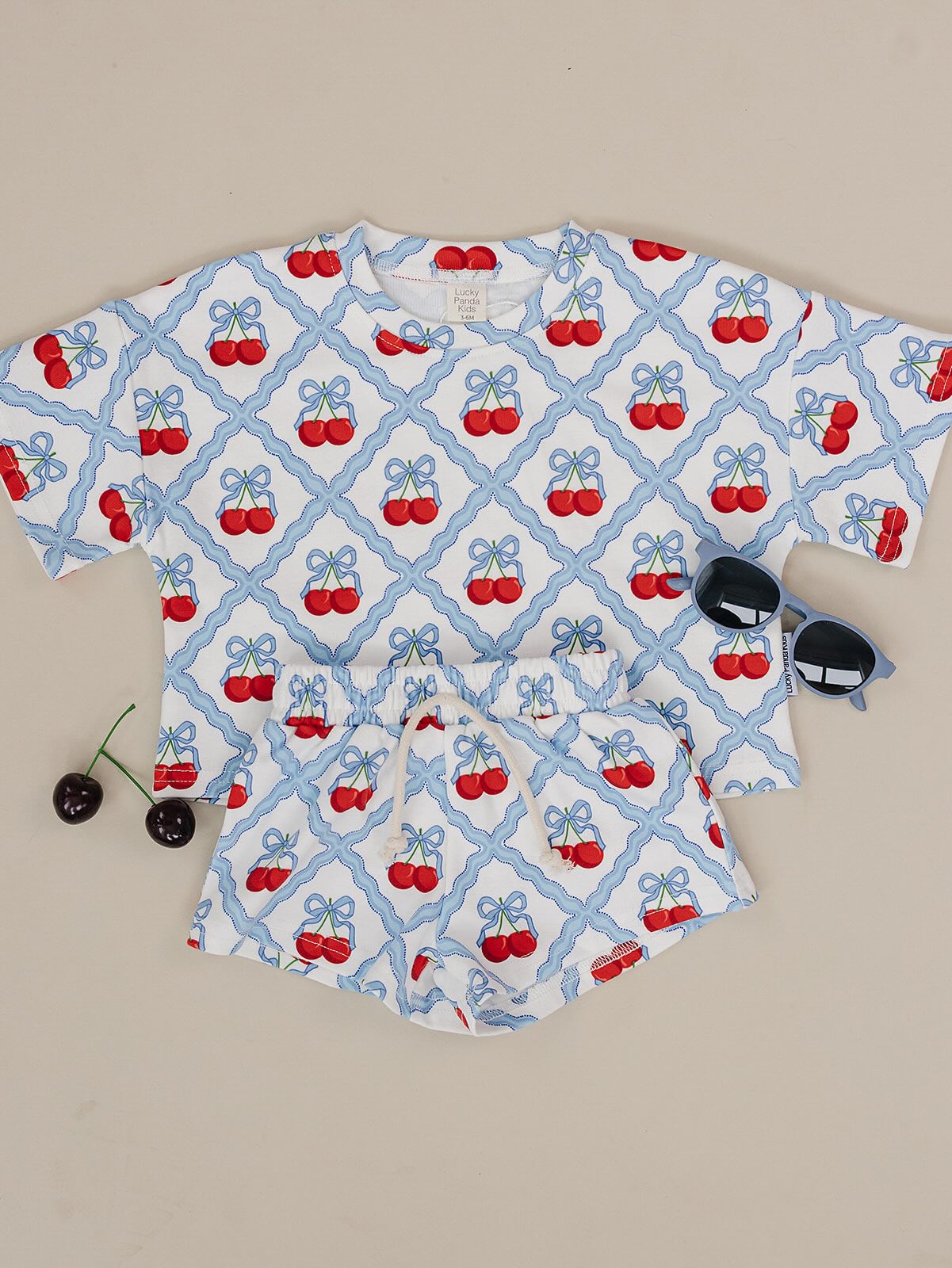 shorts set // sweet cherry