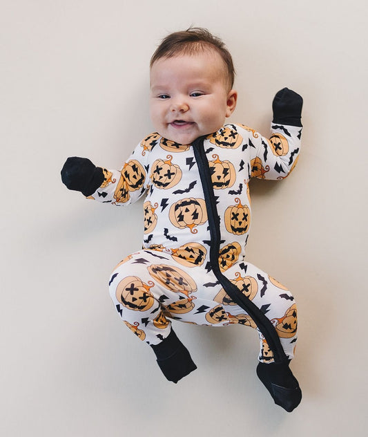 jack o lantern bamboo pajamas // ZIPPY